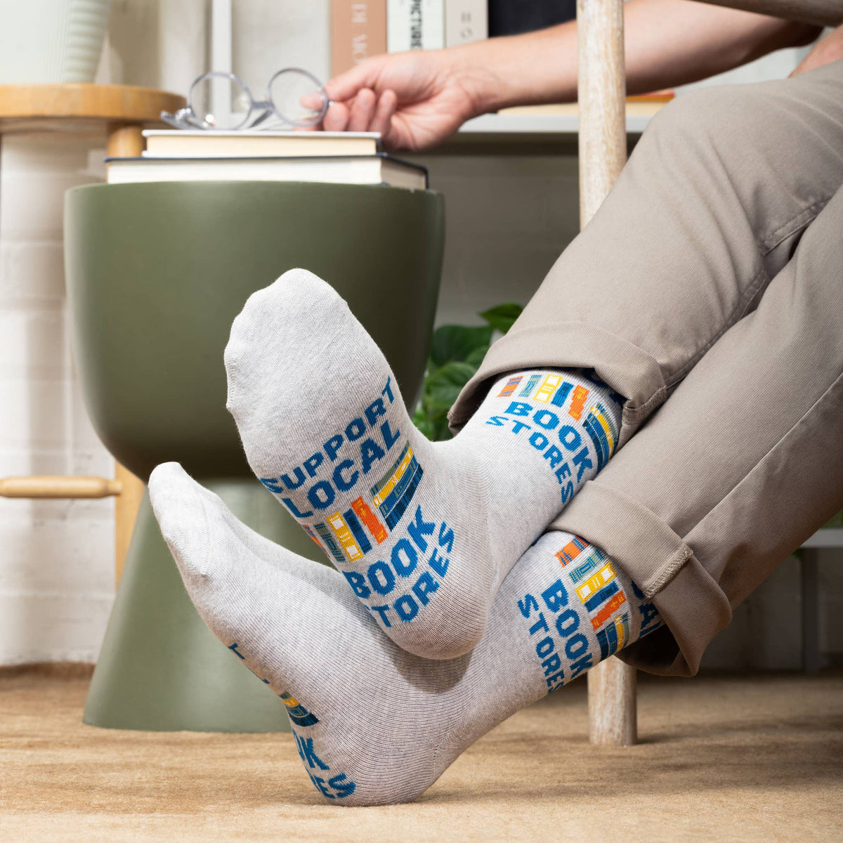 Support Local Book Stores Socks for Reading Lovers Unisex