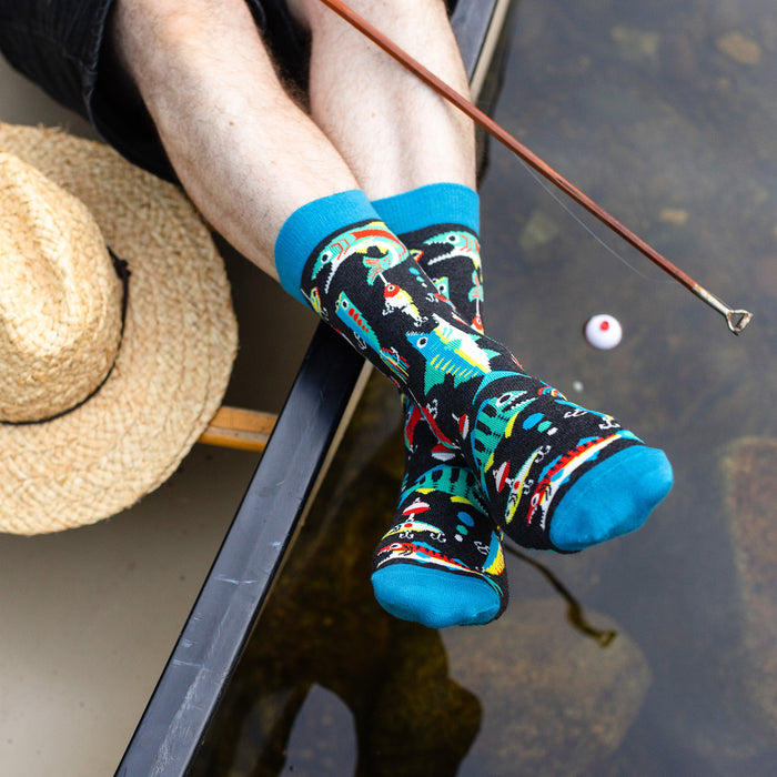 Bite Me - Funny Fishing Socks for Fishermen