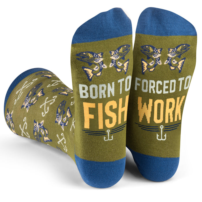 Born To Fish, Forced To Work Socks — Lavley