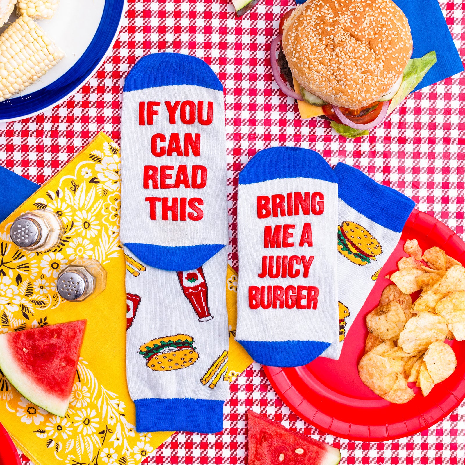 Bring Me A Burger Socks
