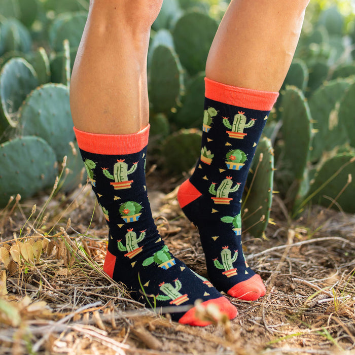 Not all cacti are prickly! Shop our Cactus Fuzzy Slipper Socks now 🌵 🧦
