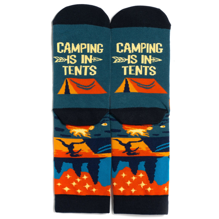 Camping Is In Tents Socks