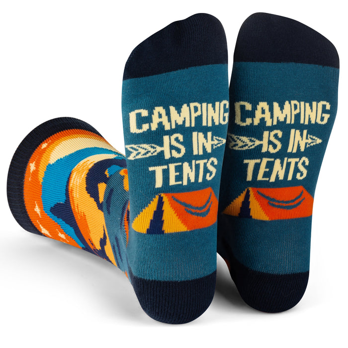Camping Is In Tents Socks