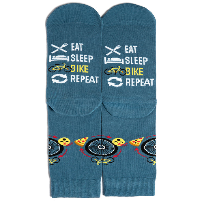 Eat, Sleep, Bike Repeat Socks