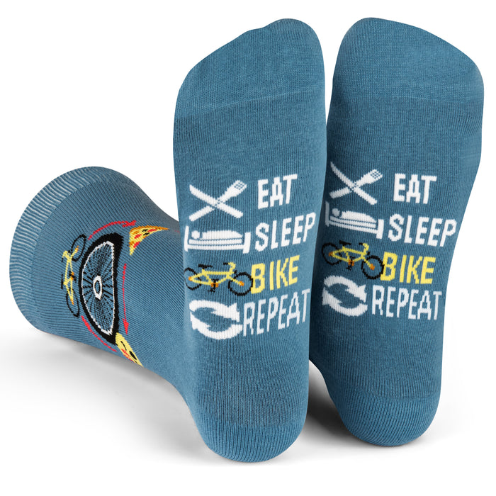 Eat, Sleep, Bike Repeat Socks