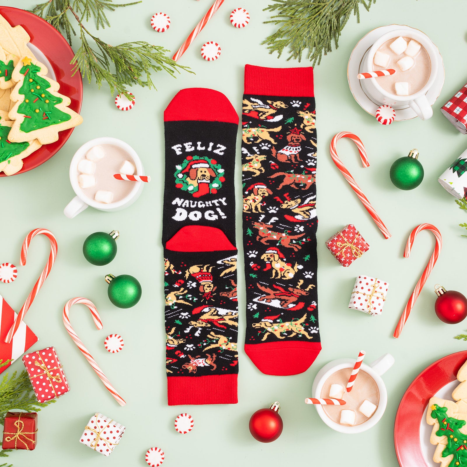 Feliz Naughty Dog Socks