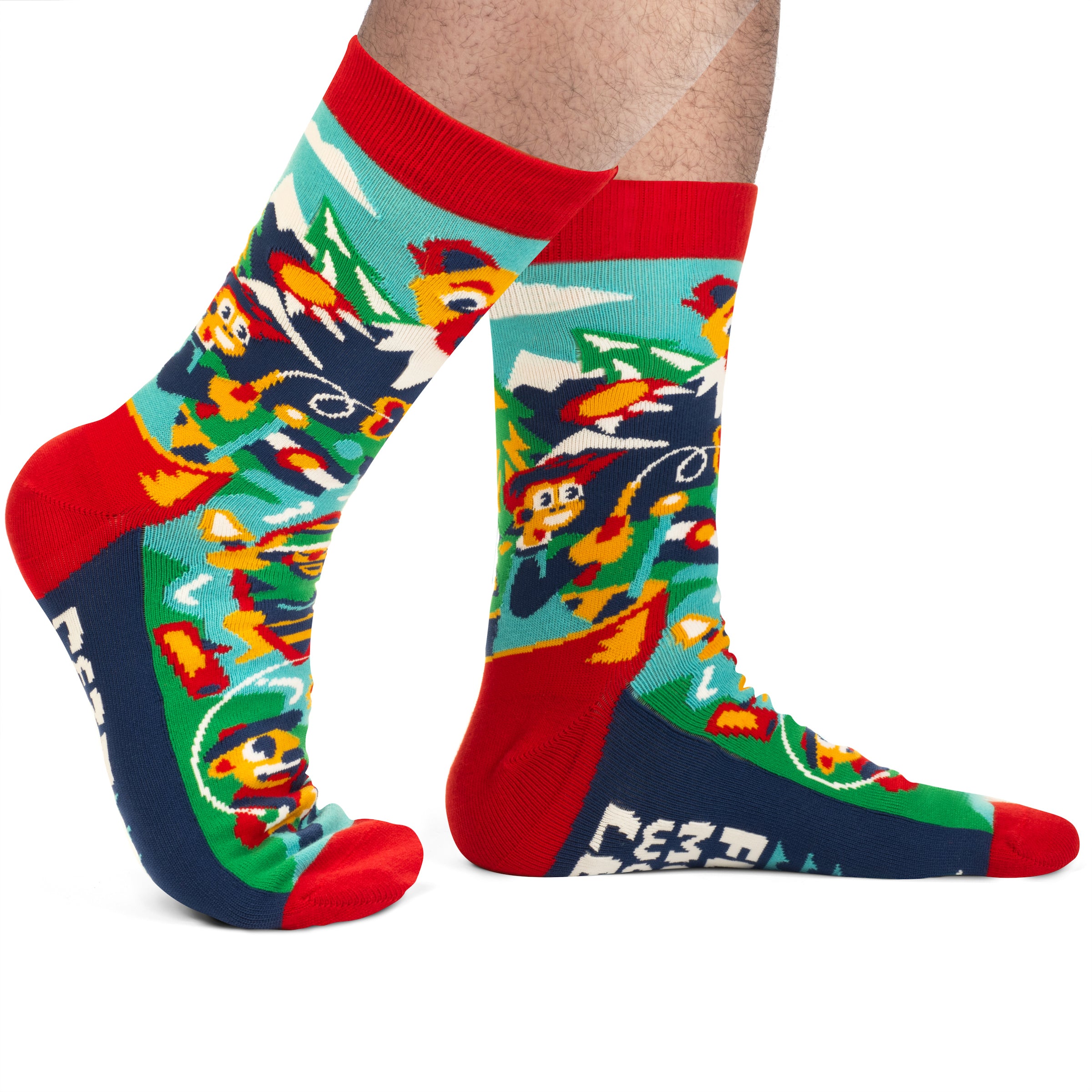 Fish More, Worry Less Socks