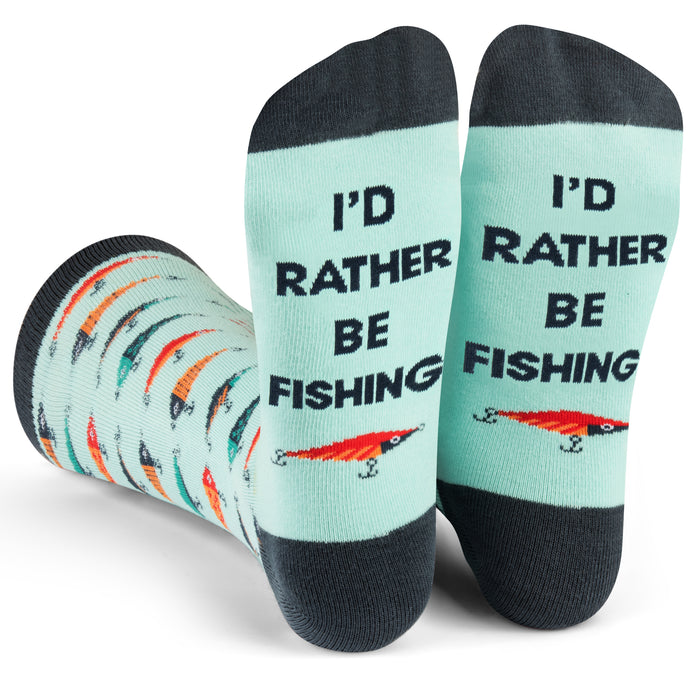 I'd Rather Be Fishing Socks V2