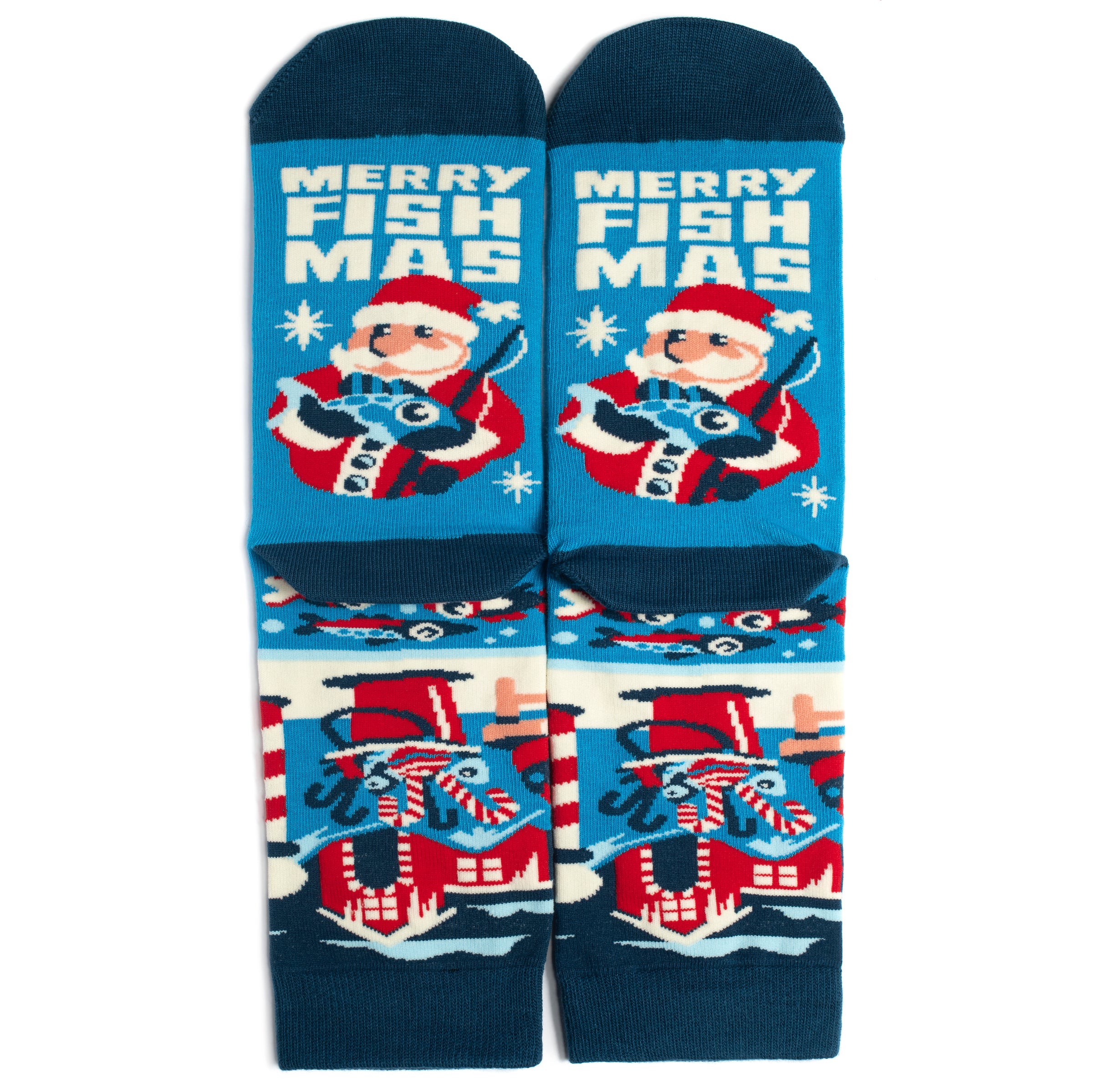 Merry Fishmas Socks