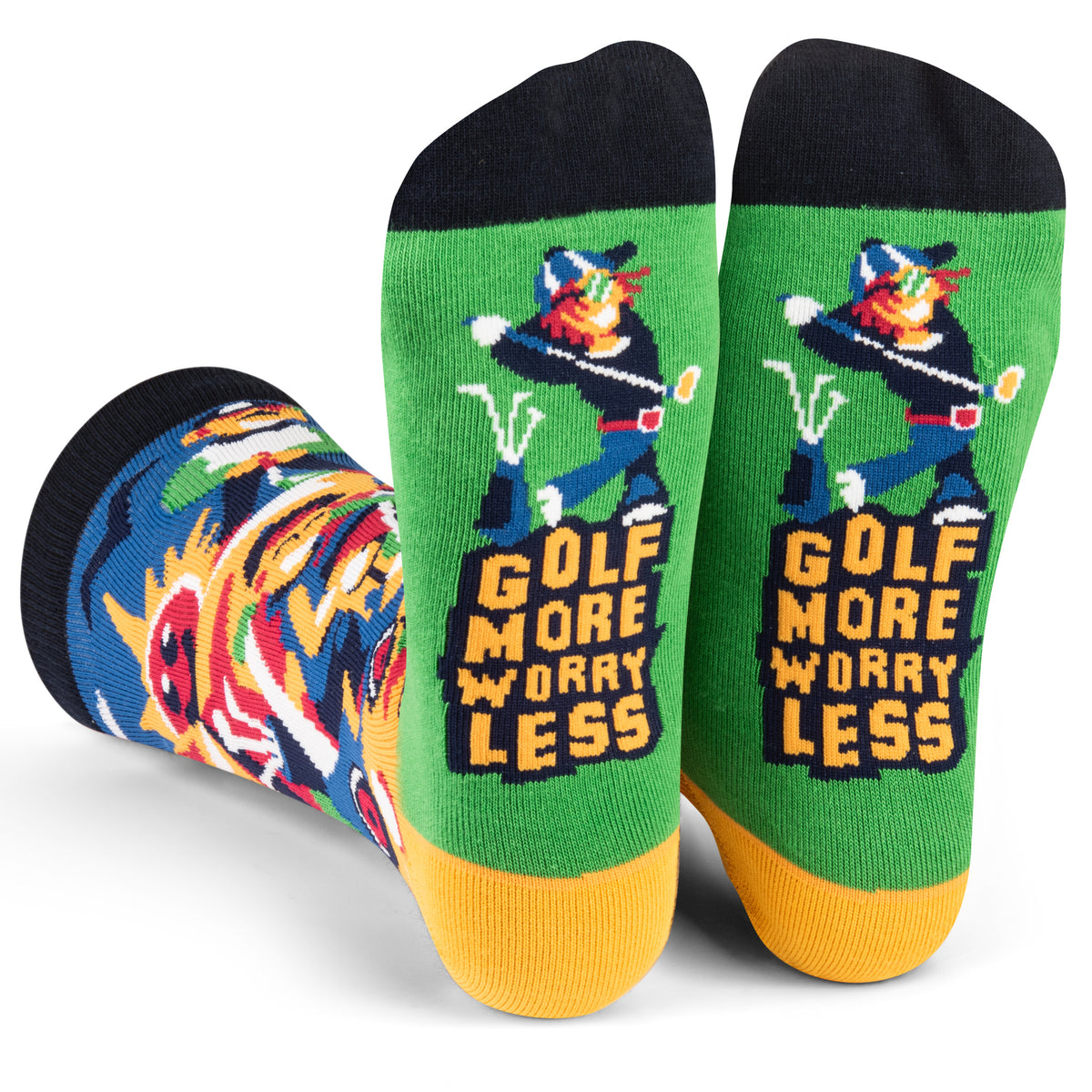 Golf More, Worry Less Socks | Funny Gift For Golfers — Lavley