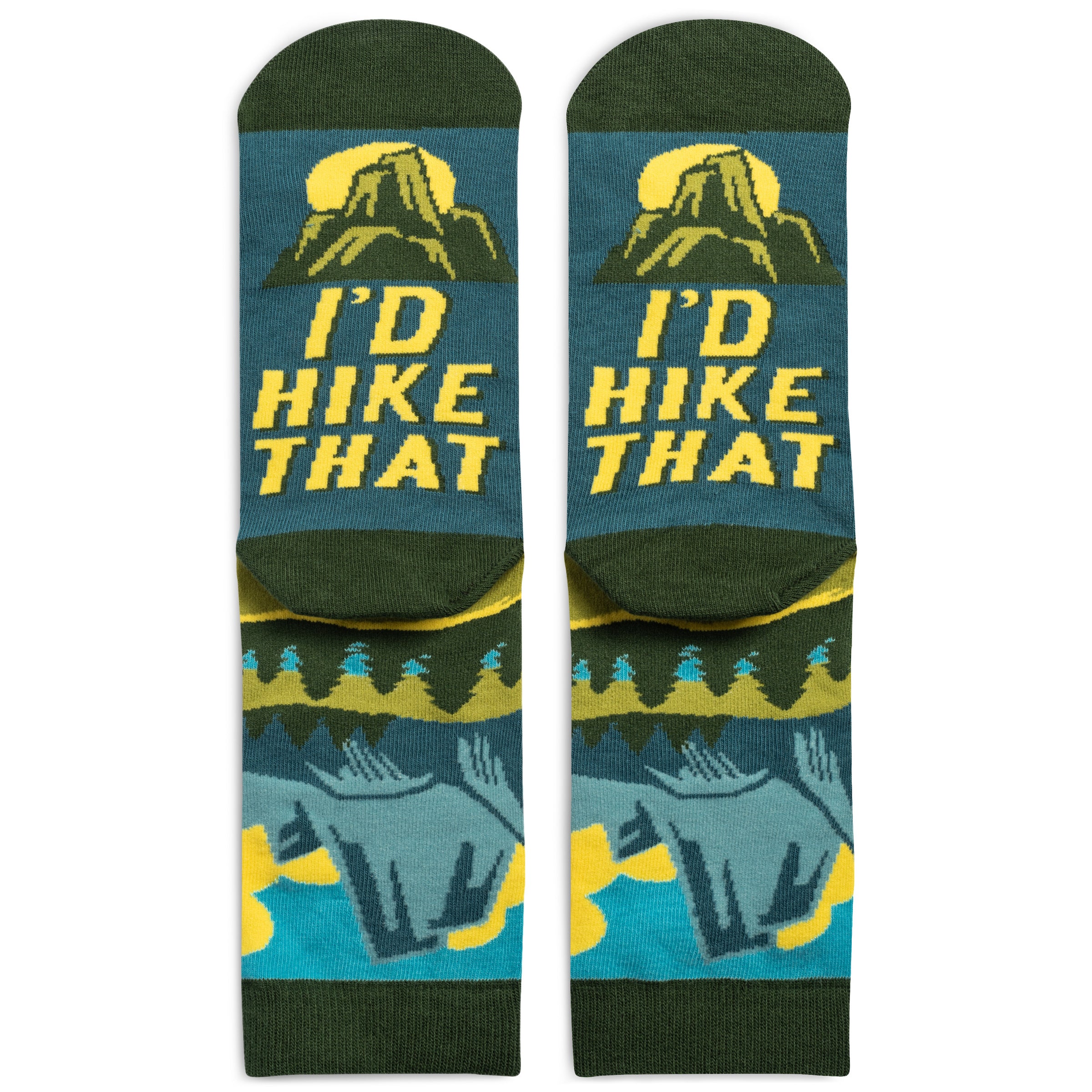 I'd Hike That Socks Unisex Gift for Hikers