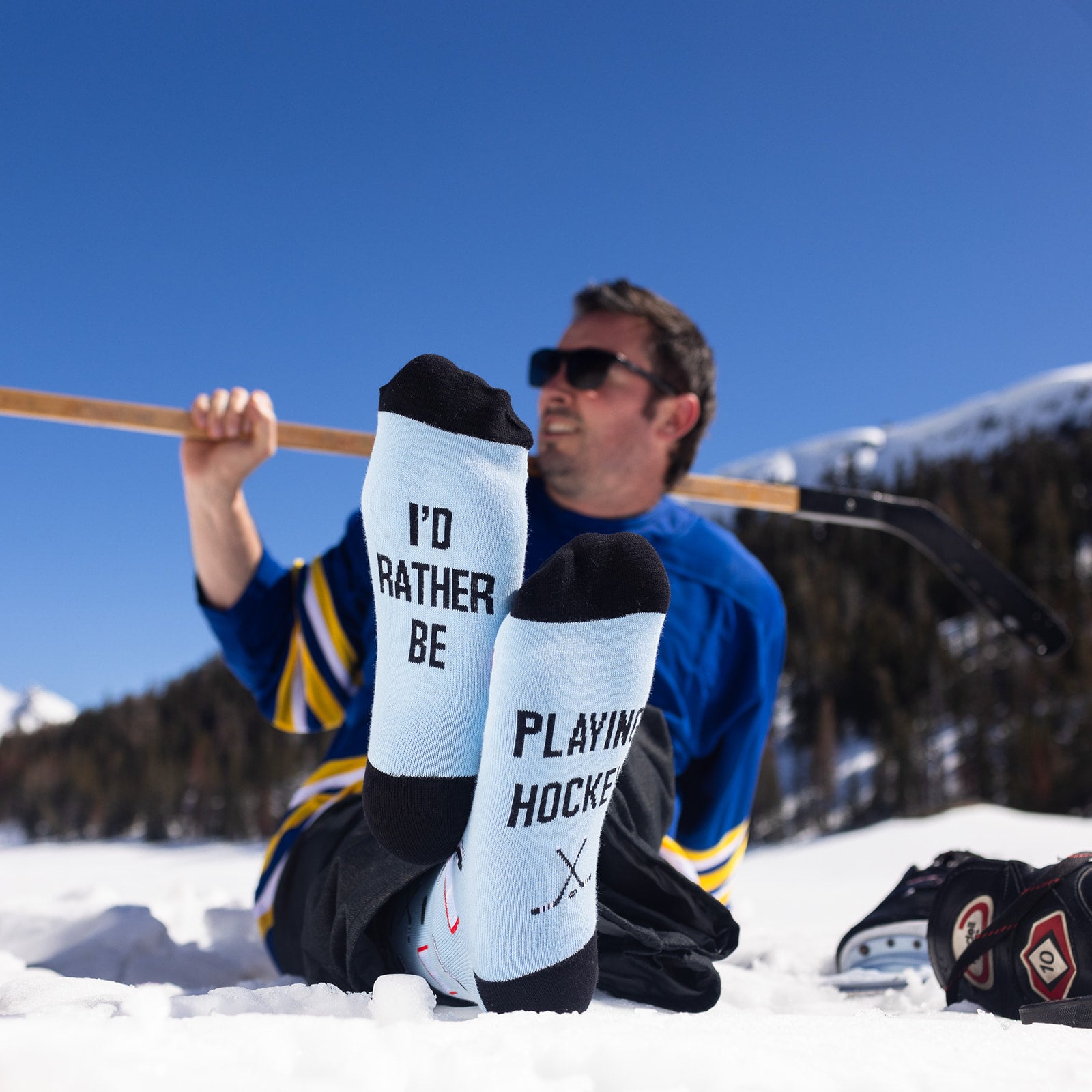 I'd Rather Be Playing Hockey Socks