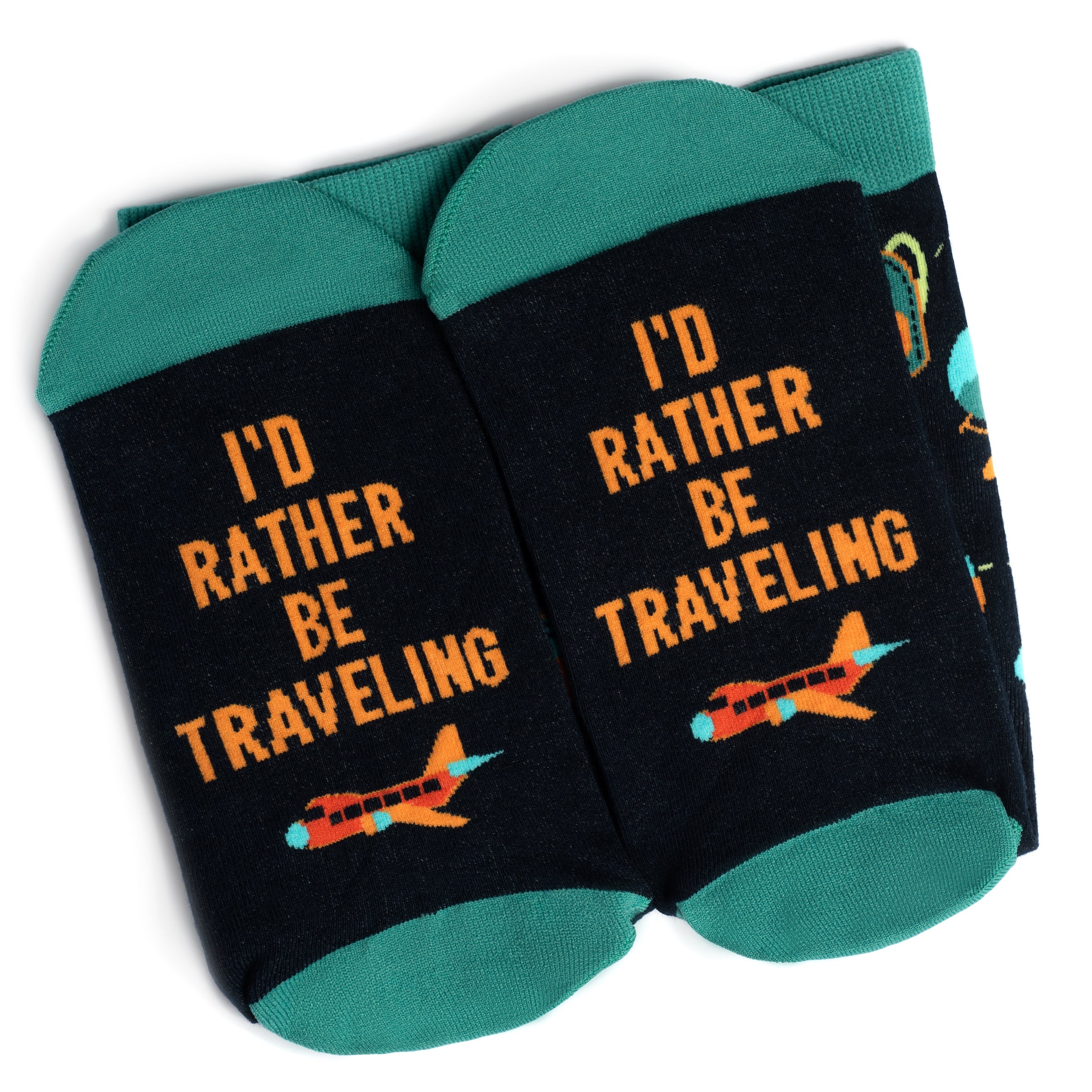 I'd Rather Be Traveling Socks