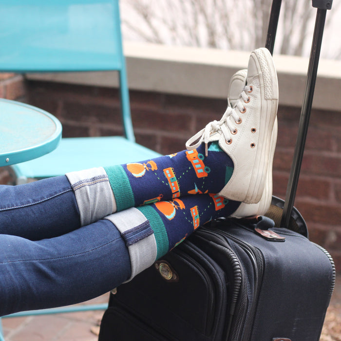 I'd Rather Be Traveling Socks