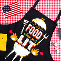 The Food Here Is Lit Apron