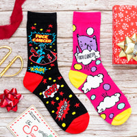 Superhero "F*ck Cancer" Socks