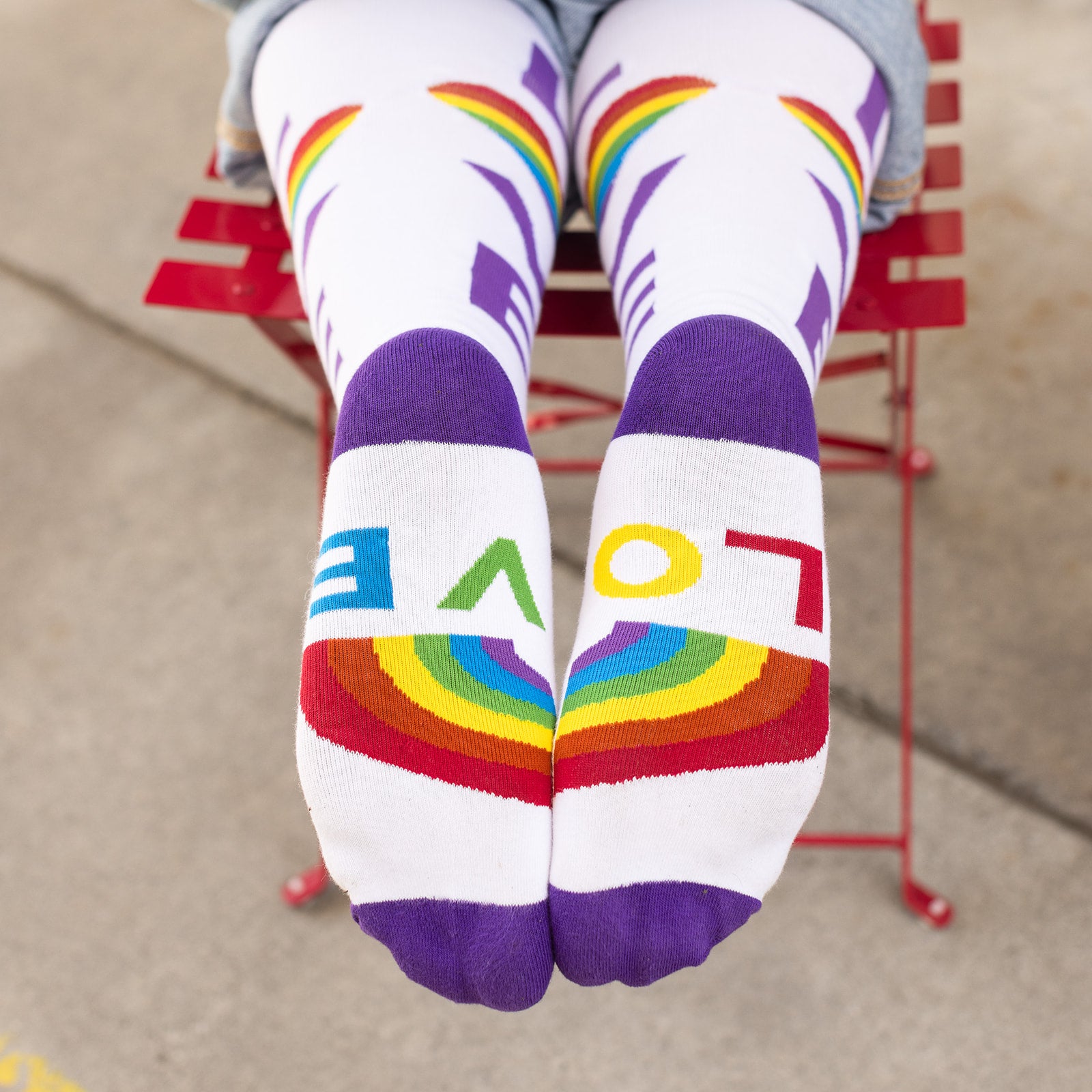 Rainbow Pride Knee High Socks
