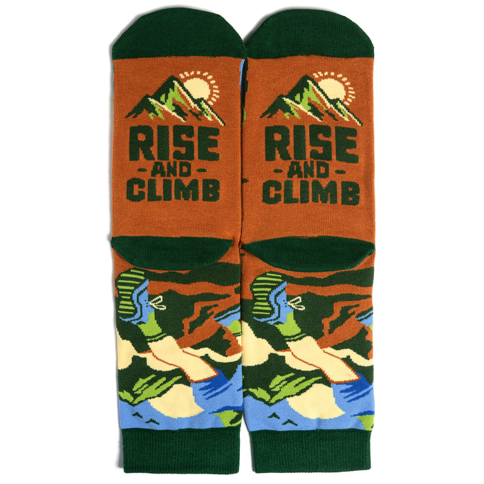 Rise and Climb (Green) Socks