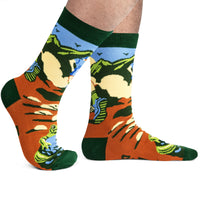 Rise and Climb (Green) Socks
