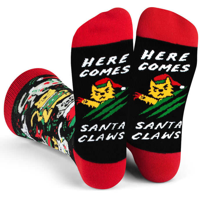 Here Comes Santa Claws Socks