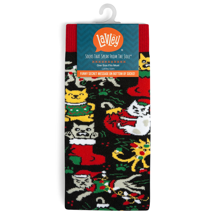 Here Comes Santa Claws Socks