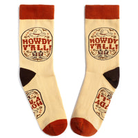 Howdy Y'all Country Western Socks