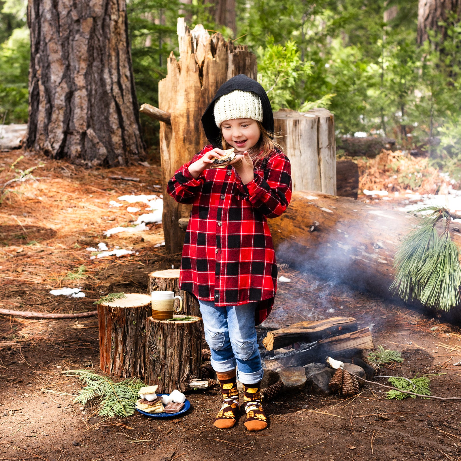 Campers Have S'more Fun (Kids) Socks