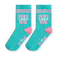 Skate Like a Girl Hockey Crazy Socks for Kids One Size Fits Most