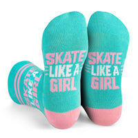Skate Like a Girl Hockey Crazy Socks for Kids One Size Fits Most