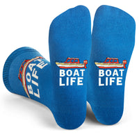 Boat Life Socks Funny Gift for Boaters One Size fits Most Men and Women