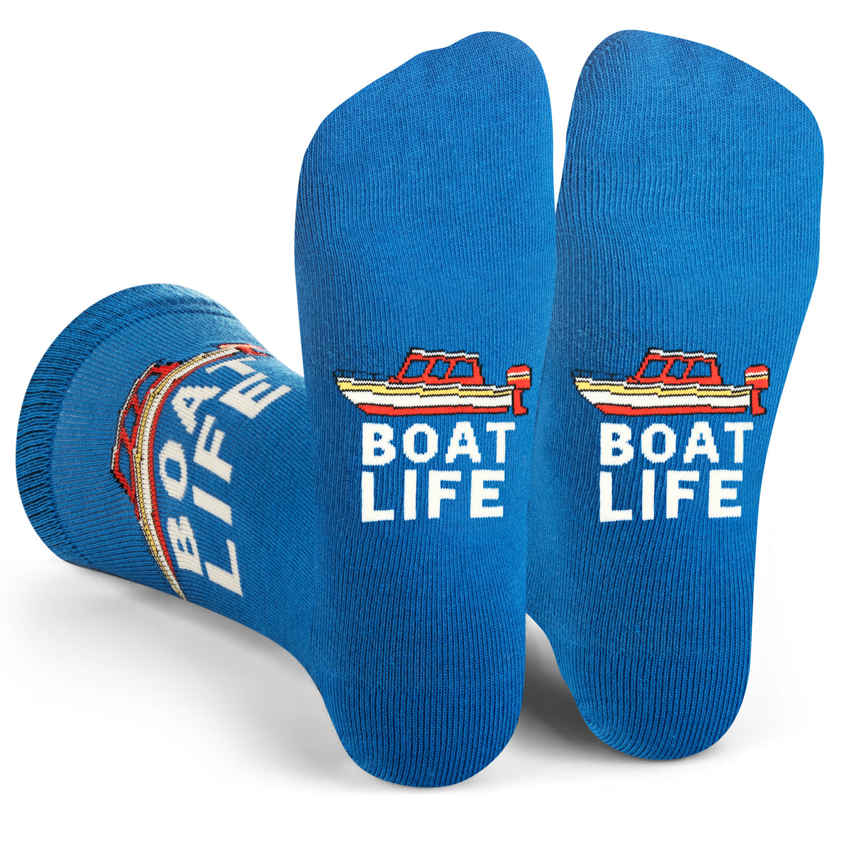 Boat Life Socks Funny Gift for Boaters One Size fits Most Men and Women