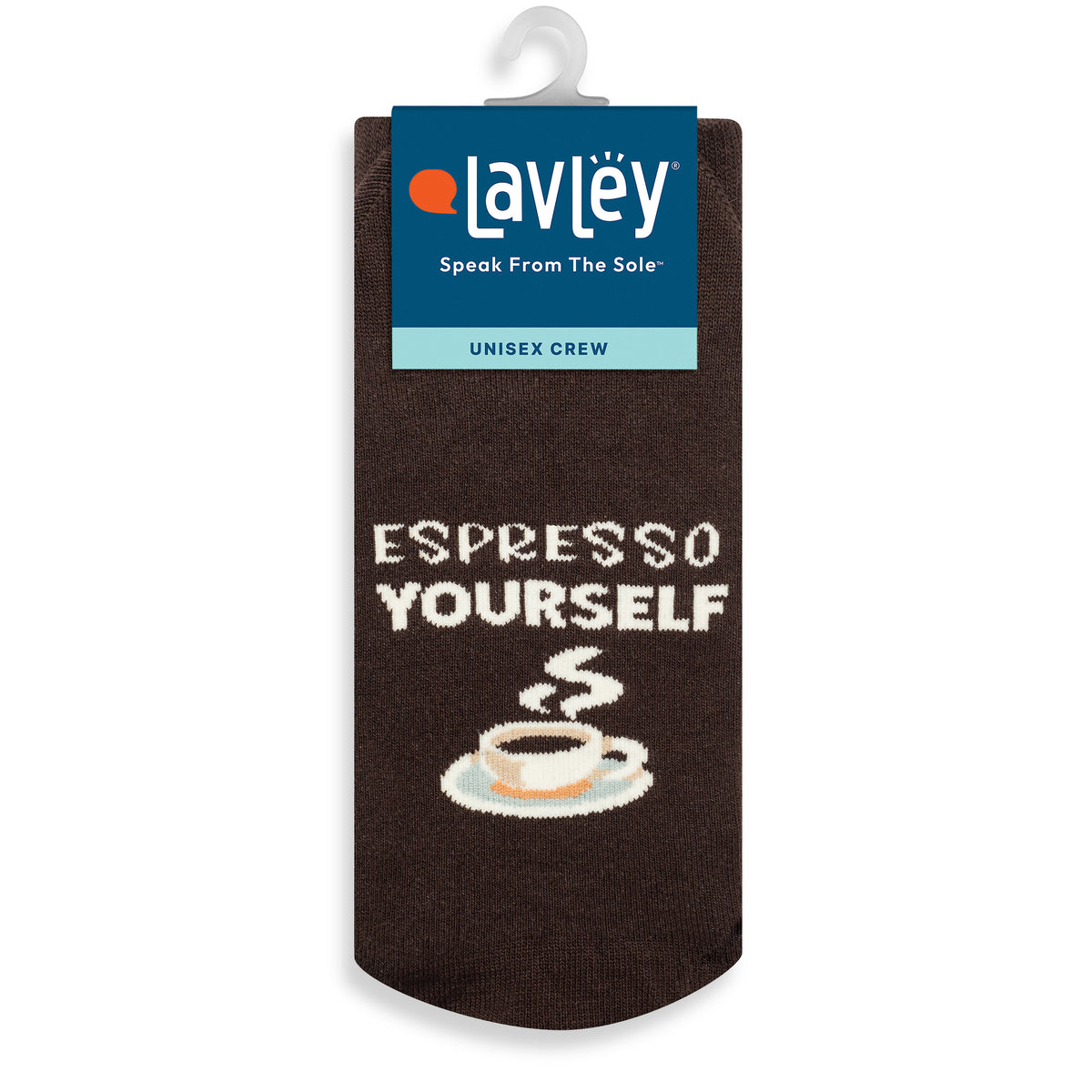 Espresso Yourself Coffee Socks with Funny Saying for Men and Women