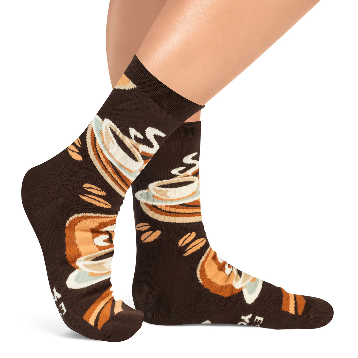 Espresso Yourself Coffee Socks with Funny Saying for Men and Women