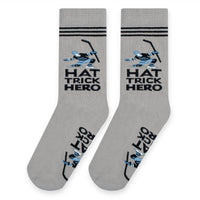 Hat Trick Hero Socks for Hockey Players and Fans for Men and Teens