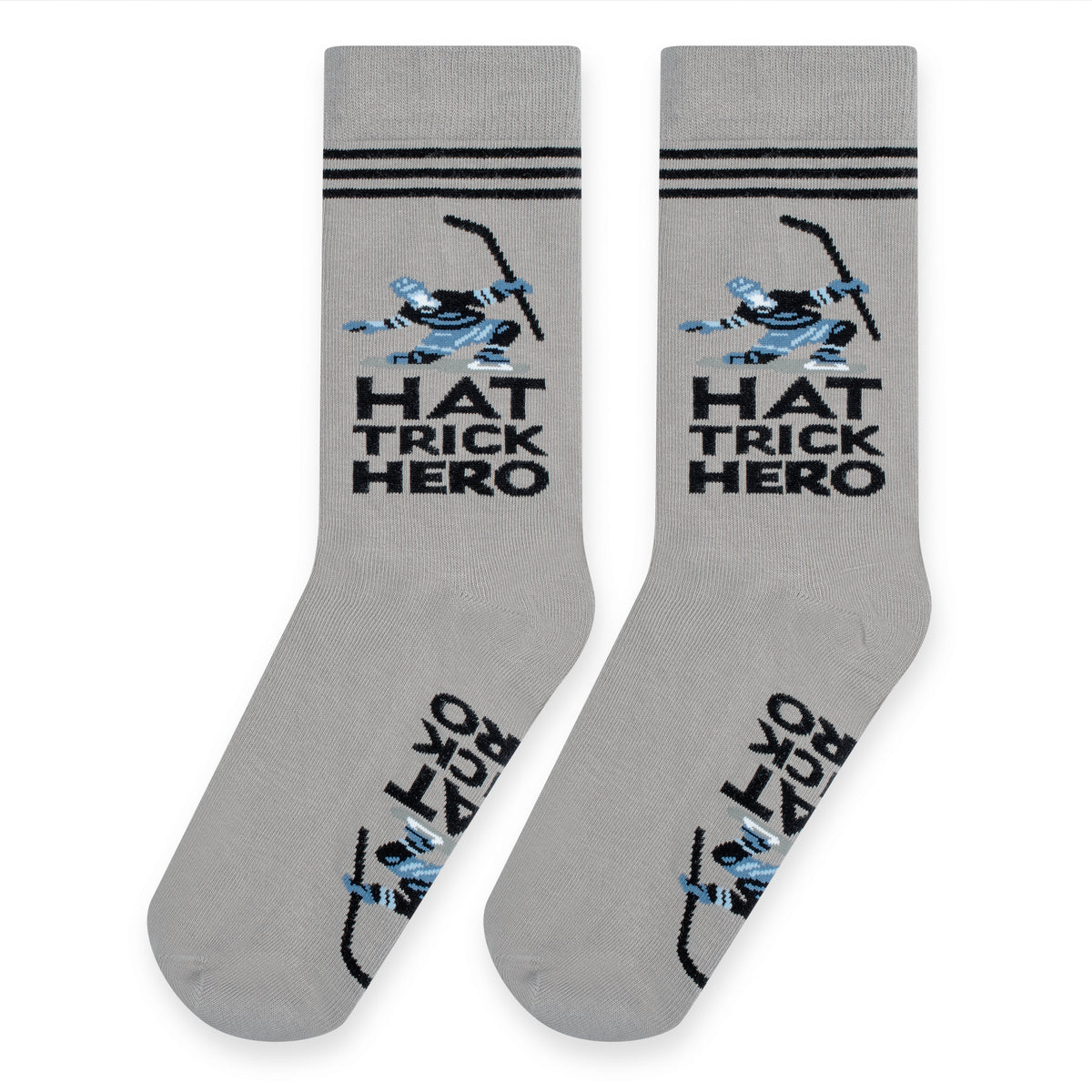 Hat Trick Hero Socks for Hockey Players and Fans for Men and Teens