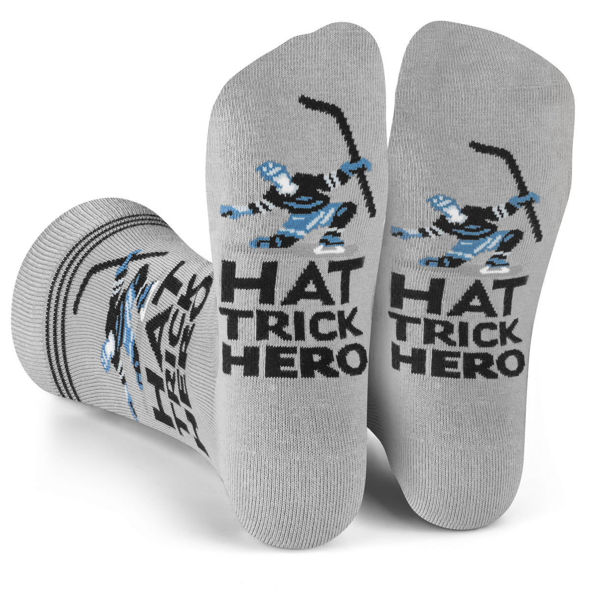 Hat Trick Hero Socks for Hockey Players and Fans for Men and Teens