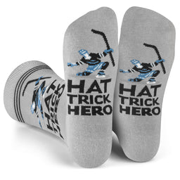 Hat Trick Hero Socks for Hockey Players and Fans for Men and Teens
