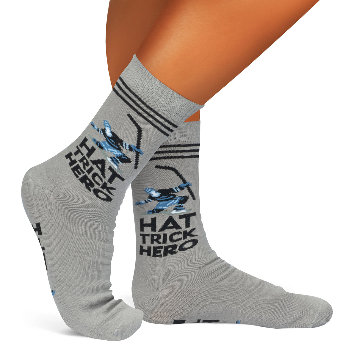 Hat Trick Hero Socks for Hockey Players and Fans for Men and Teens