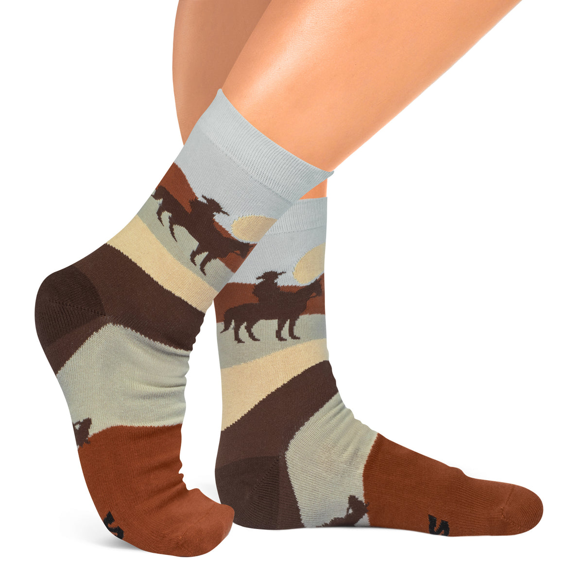 Saddle Up! Cool Western Socks Unisex One Size for Men and Women