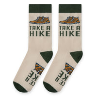 Take a Hike Funny Socks Gift for Hikers fits Men and Women