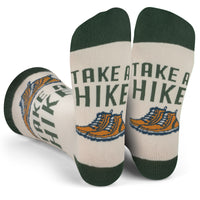 Take a Hike Funny Socks Gift for Hikers fits Men and Women
