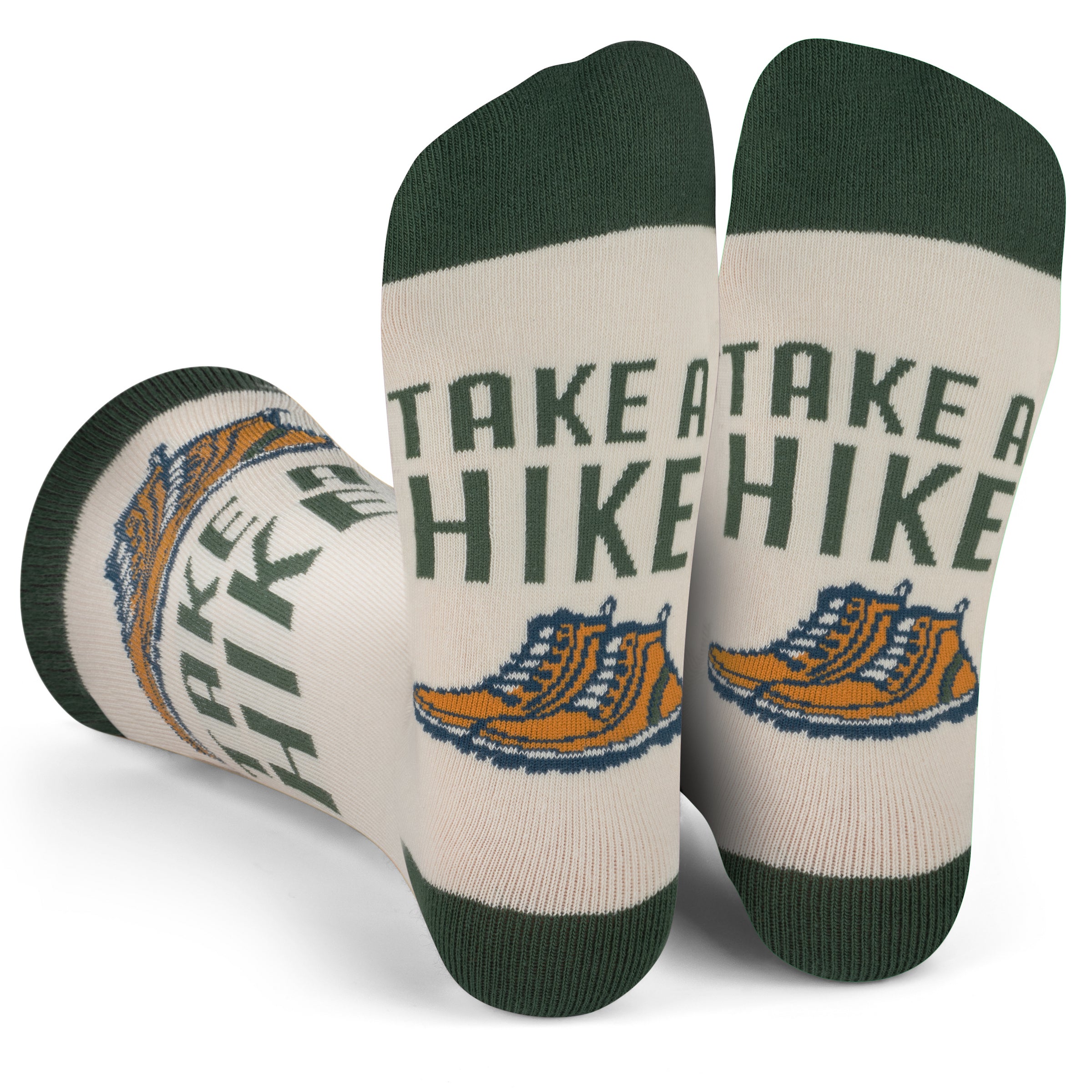 Take a Hike Funny Socks Gift for Hikers fits Men and Women