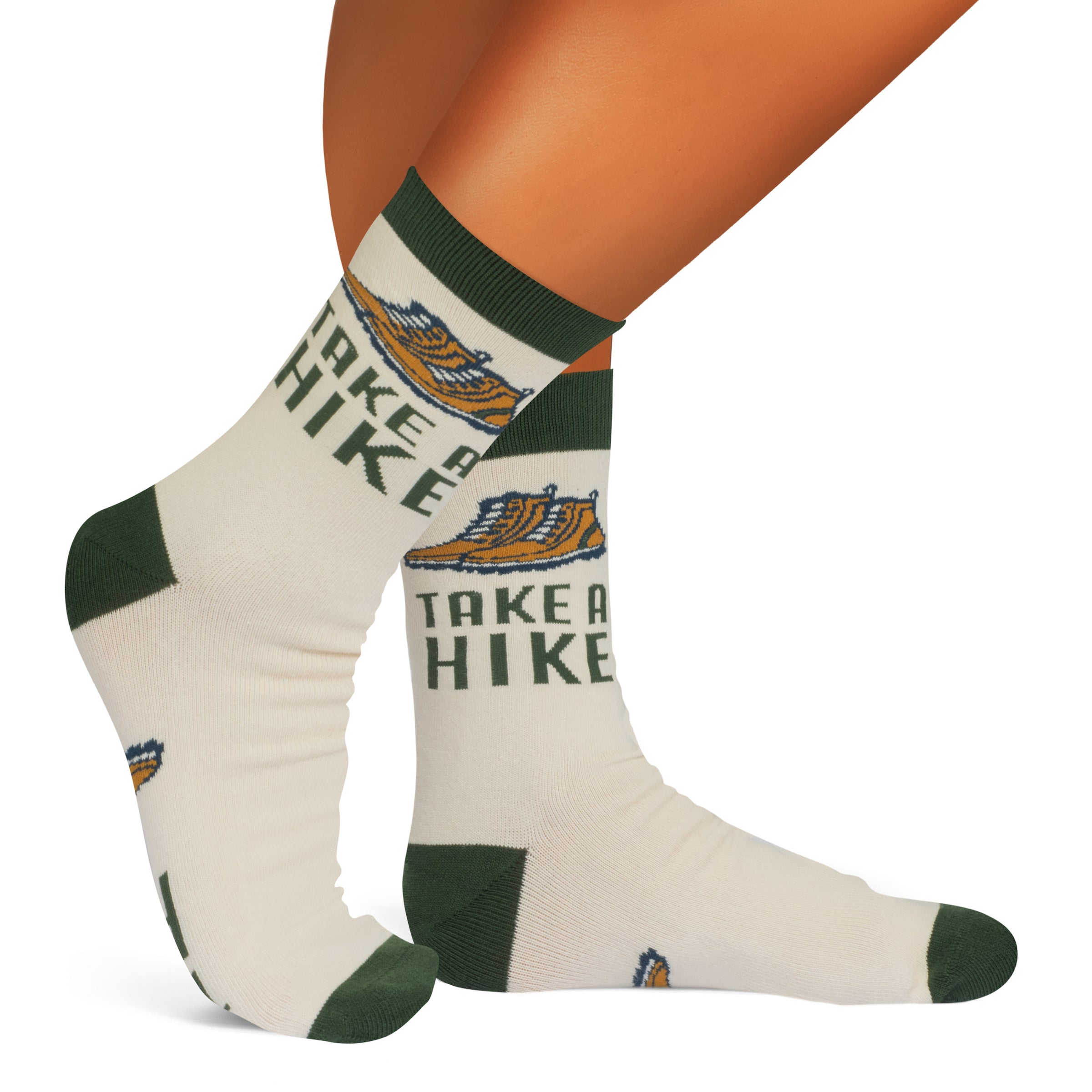 Take a Hike Funny Socks Gift for Hikers fits Men and Women