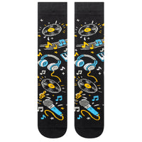 Turn It Up Music Lover Socks for Men and Women Gift for Musicians and Fans