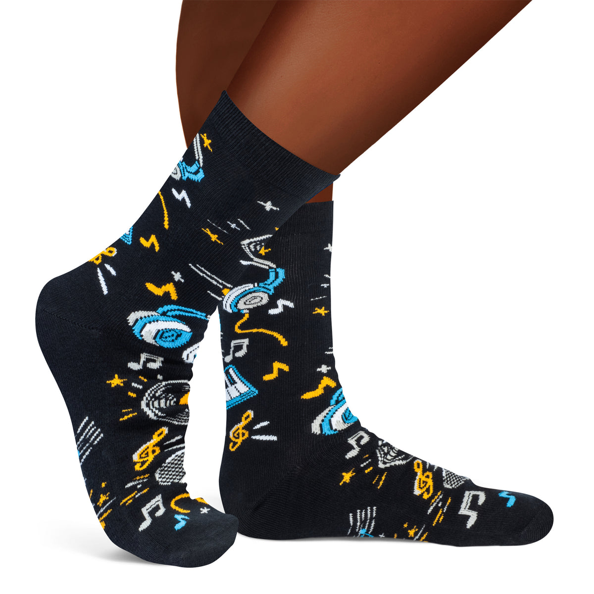 Turn It Up Music Lover Socks for Men and Women Gift for Musicians and Fans