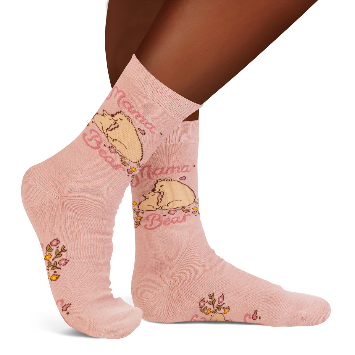 Mama Bear Socks Cute Gift for Mom One Size Fits Most Women