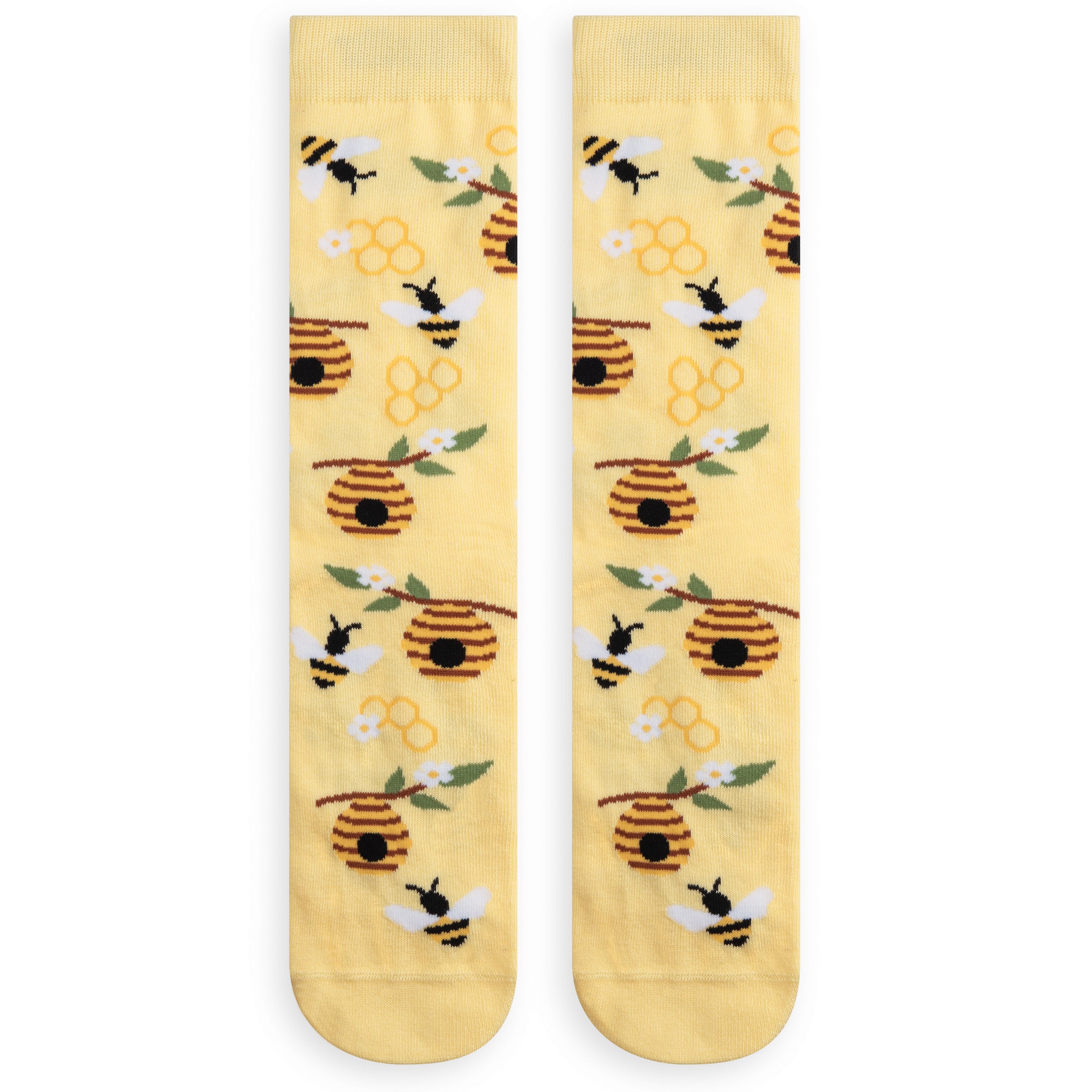 Bee Happy Cute Inspirational Socks for Women