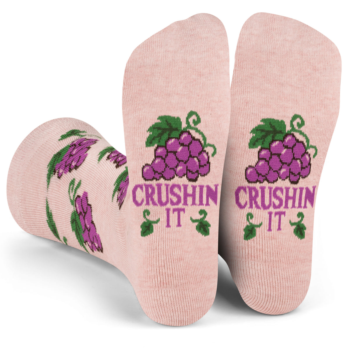 Crushing It Cute Wine Socks Gift for Women One Size Fits Most