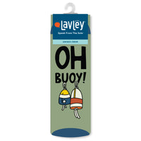 Oh Buoy! Funny Nautical Boat Socks One Size fits Most Men and Women