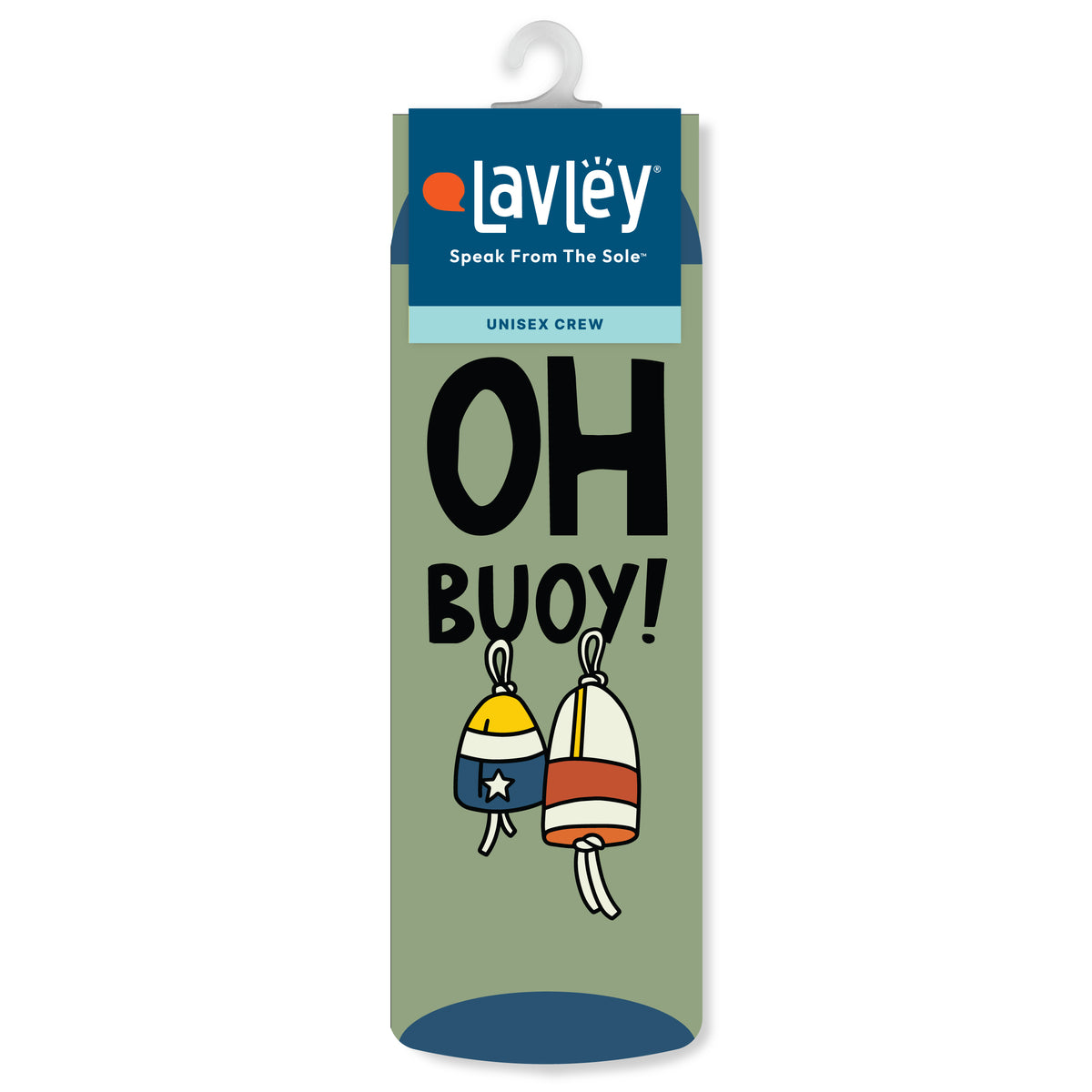 Oh Buoy! Funny Nautical Boat Socks One Size fits Most Men and Women